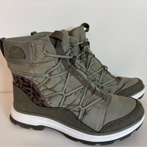 Ryka Brae Vetiver Leopard Water Repellent Winter Boots | Size 8